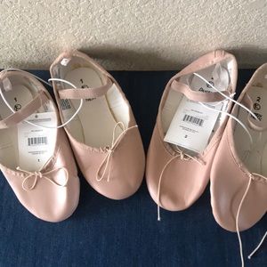 Girls ballet slippers sz 1 &2
